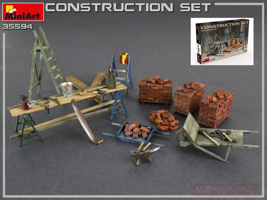 KIT DE MONTAGE À L'ÉCHELLE COMPATIBLE AVEC LE KIT DE CONSTRUCTION 1:35 MINIART MIN35594