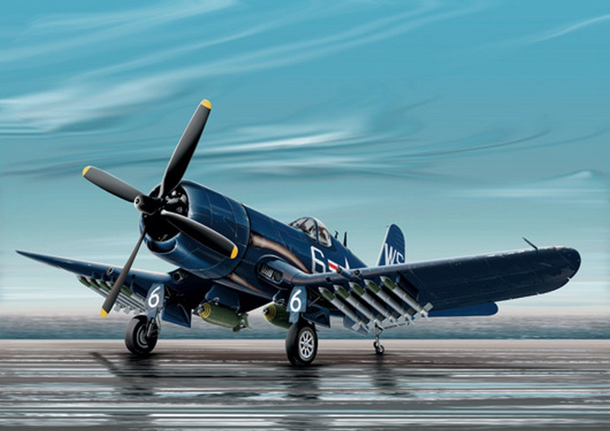 KIT DA MONTARE IN SCALA COMPATIBILE CON CORSAIR F 4 U 4 B KIT 1:72 ITALERI IT0062