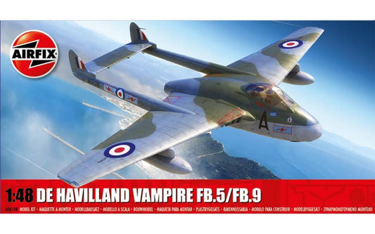 SCALE ASSEMBLY KIT COMPATIBLE WITH DE HAVILLAND VAMPIRE FB.5/FB.9 KIT 1:48 AIRFIX A06108