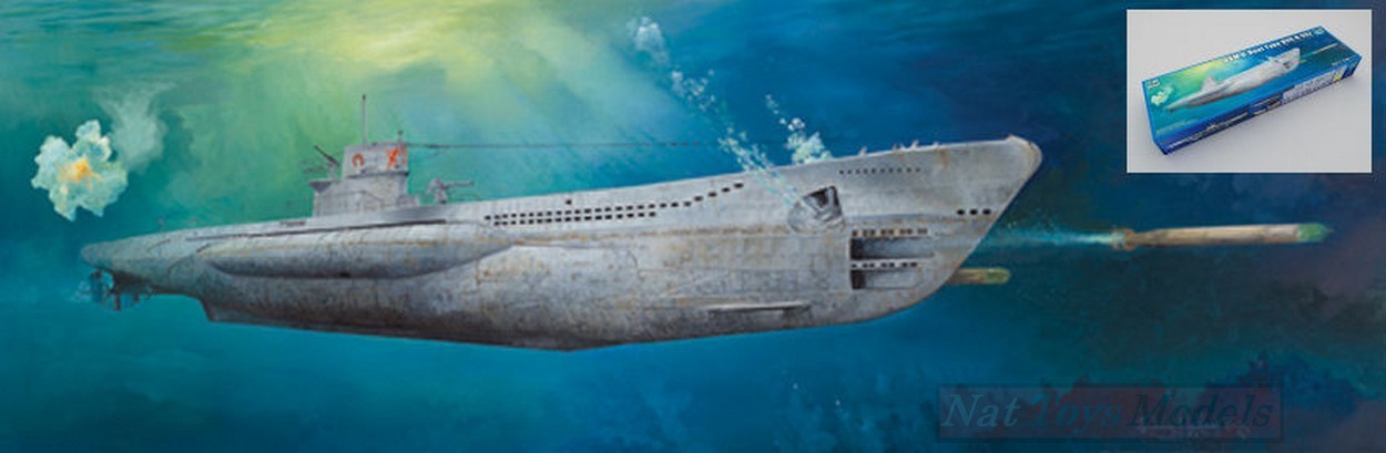 KIT DA MONTARE IN SCALA COMPATIBILE CON DKM U-BOOT U-552 TYPE VIIC KIT 1:48 TRUMPETER TP6801