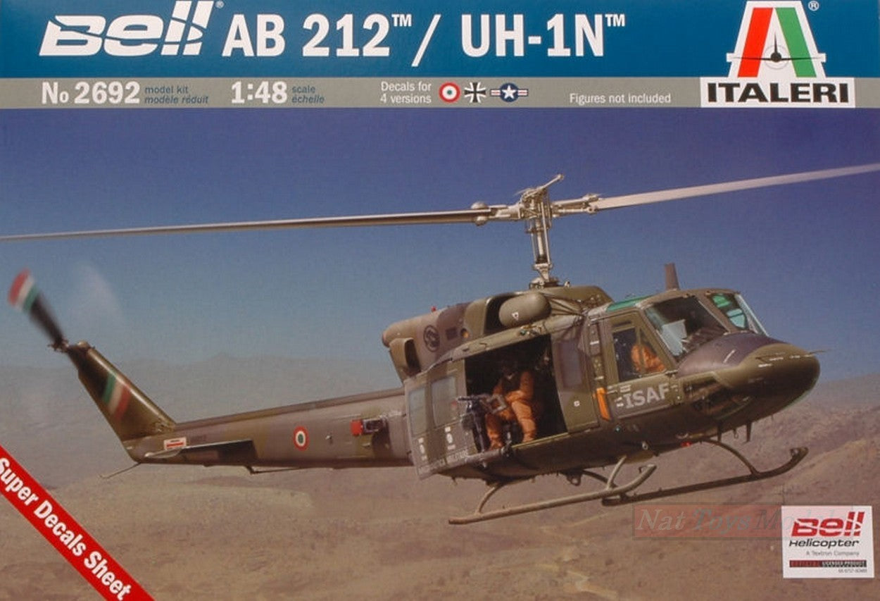 KIT DA MONTARE IN SCALA COMPATIBILE CON ELICOTTERO AB 212/UH-1N KIT 1:48 ITALERI IT2692