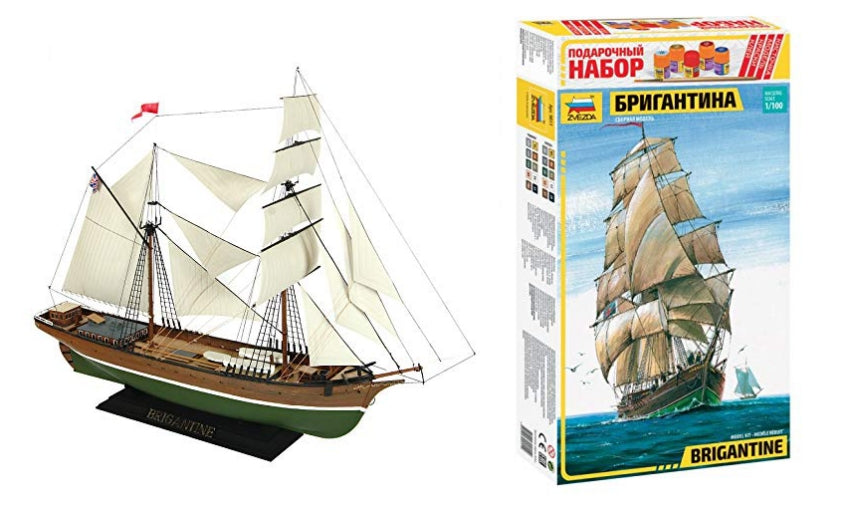 KIT DA MONTARE IN SCALA COMPATIBILE CON ENGLISH BRIGANTINE 1:144 ZVEZDA Z9011