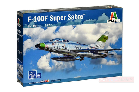 KIT À ASSEMBLER À L'ÉCHELLE COMPATIBLE AVEC LE KIT F-100F 1:72 ITALERI IT1398