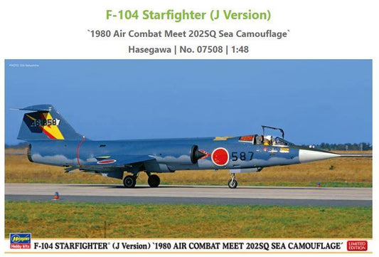 KIT D'ASSEMBLAGE À L'ÉCHELLE COMPATIBLE AVEC LE KIT DE RENCONTRE DE COMBAT AÉRIEN F-104 STARFIGHTER J 1980 1:481:48 KIT HASEGAWA HA07508