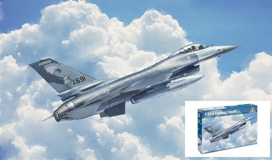KIT DE MONTAGE À L'ÉCHELLE COMPATIBLE AVEC LE KIT FIGHTING FALCON F-16A 1:48 ITALERI IT2786
