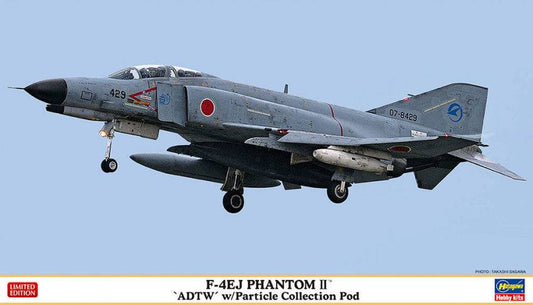 KIT D'ASSEMBLAGE À L'ÉCHELLE COMPATIBLE AVEC F-4EJ PHANTTOM II ADTW AVEC KIT DE POD DE COLLECTE DE PARTICULES 1:72 HASEGAWA HA02369