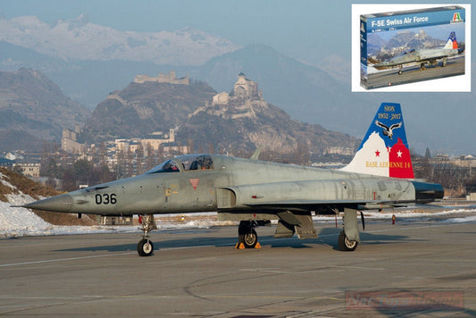 KIT DE MONTAGE À L'ÉCHELLE COMPATIBLE AVEC LE KIT F-5 ET SWISS AIR FORCE 1:72 ITALERI IT1420