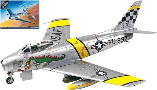 KIT D'ASSEMBLAGE À L'ÉCHELLE COMPATIBLE AVEC LE KIT F-86F HUFF 1:48 ACADEMY ACD12234