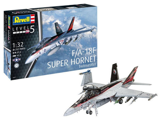 KIT DE MONTAGE À L'ÉCHELLE COMPATIBLE AVEC LE KIT F/A-18F SUPER HORNET TWINSEATER 1:32 REVELL RV03847