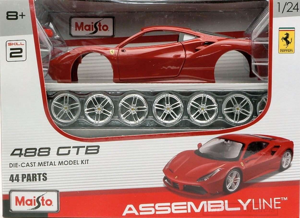 KIT DA MONTARE IN SCALA COMPATIBILE CON FERRARI 488 GTB KIT 1:24 MAISTO MI39131