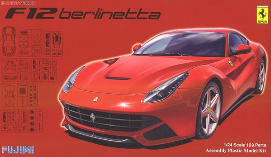 KIT DA MONTARE IN SCALA COMPATIBILE CON FERRARI F12 BERLINETTA RED KIT 1:24 FUJIMI FJ126197