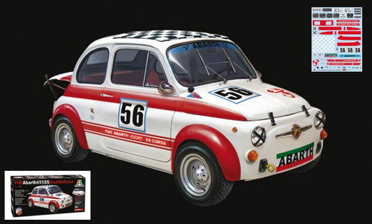 KIT DA MONTARE IN SCALA COMPATIBILE CON FIAT ABARTH 695 SS/695SS A KIT 1:12 ITALERI IT4705
