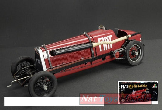 KIT DA MONTARE IN SCALA COMPATIBILE CON FIAT MEFISTOFELE 1924 RECORD VELOCITA 230 Km/h E,ELDRIGE KIT 1:12 ITALERI IT4701