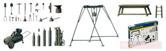 KIT À ASSEMBLER À L'ÉCHELLE COMPATIBLE AVEC LE KIT D'ATELIER D'OUTILS DE TERRAIN 1:35 ITALERI IT0419