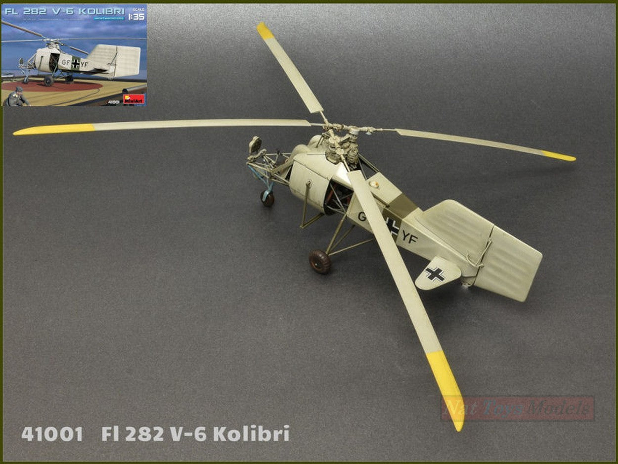 KIT DE MONTAGE À L'ÉCHELLE COMPATIBLE AVEC KIT KOLIBRI FL 282 V-6 1:35 MINIART MIN41001