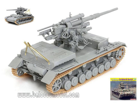 KIT DA MONTARE IN SCALA COMPATIBILE CON FLAK 36 88 mm PZ KPFW IV H KIT 1:35 DRAGON D6829