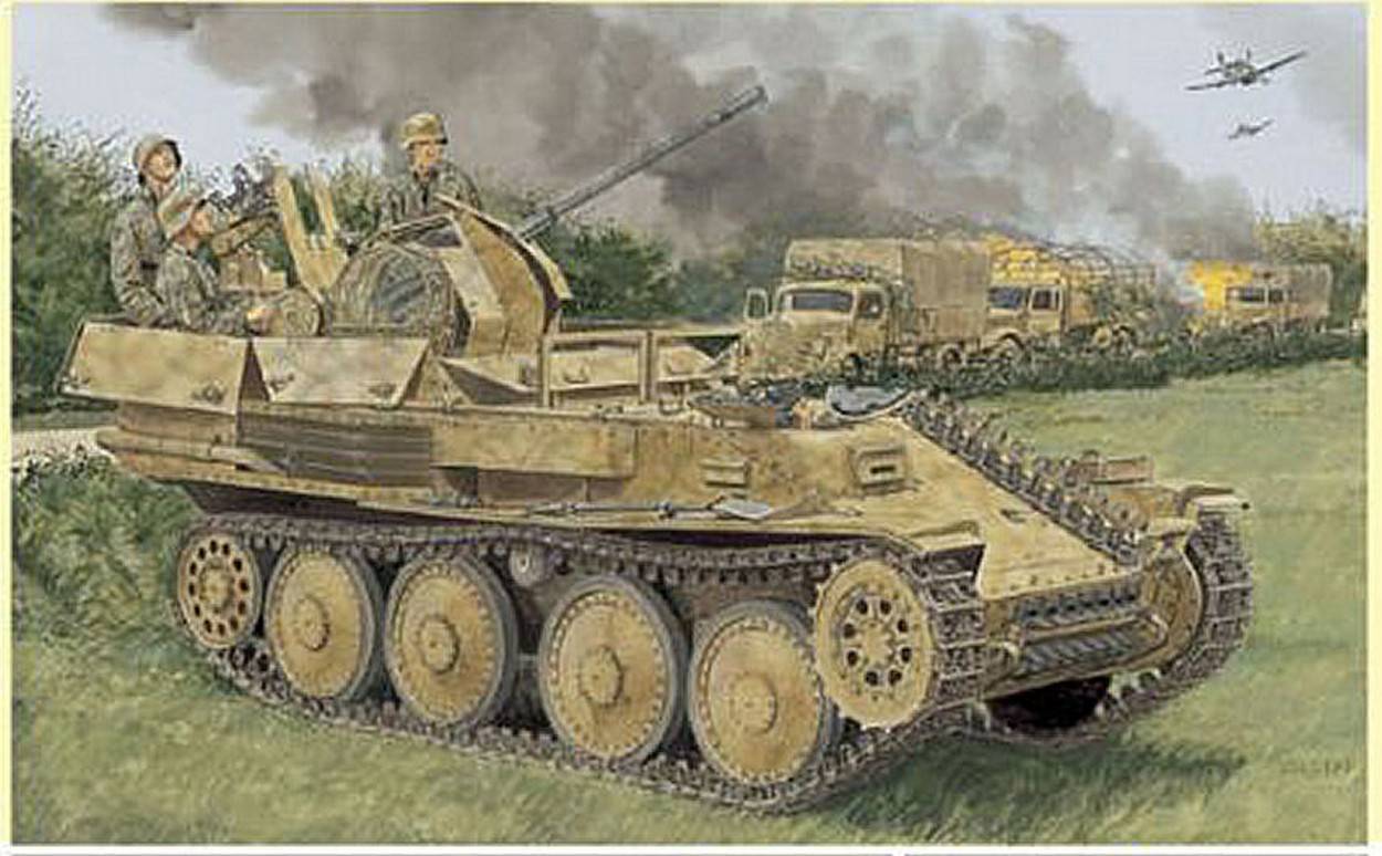KIT DA MONTARE IN SCALA COMPATIBILE CON FLAK 38 (t) AUSF.M LATE PRODUCTION KIT 1:35 DRAGON D6590