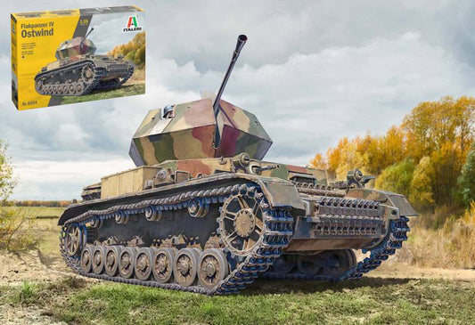 KIT À ASSEMBLER À L'ÉCHELLE COMPATIBLE AVEC FLAKPANZER IV OSTWIND KIT 1:35 ITALERI IT6594