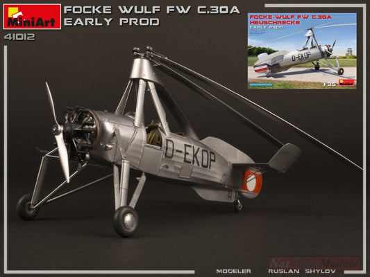 KIT DE MONTAGE À L'ÉCHELLE COMPATIBLE AVEC FOCKE-WULF Fw C 30A HEUSCHRECKE EARLY PROD.KIT 1:35 MINIART MIN41012