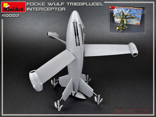 KIT DE MONTAGE À L'ÉCHELLE COMPATIBLE AVEC LE KIT D'INTERCEPTEUR FOCKE-WULF TRIEBFLUGEL 1:35 MINIART MIN40002