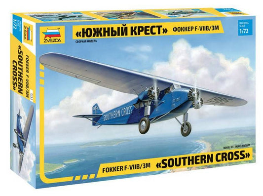 KIT DE MONTAGE À L'ÉCHELLE COMPATIBLE AVEC LE KIT TRIMOTEUR FOKKER F-VII (RR) 1:72 ZVEZDA Z7233