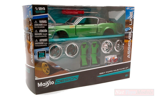 KIT DA MONTARE IN SCALA COMPATIBILE CON FORD MUSTANG GT 1967 KIT 1:24 MAISTO MI39094