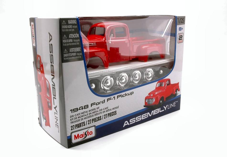 KIT DA MONTARE IN SCALA COMPATIBILE CON FORD PICK UP 1948 RED KIT 1:24 MAISTO MI39935R