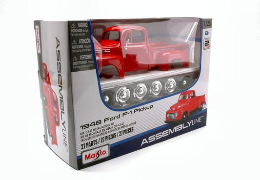 KIT DA MONTARE IN SCALA COMPATIBILE CON FORD PICK UP 1948 RED KIT 1:24 MAISTO MI39935R