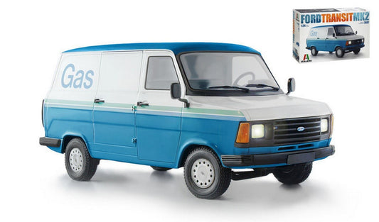 KIT DA MONTARE IN SCALA COMPATIBILE CON FORD TRANSIT MK2 KIT 1:24 ITALERI IT3687