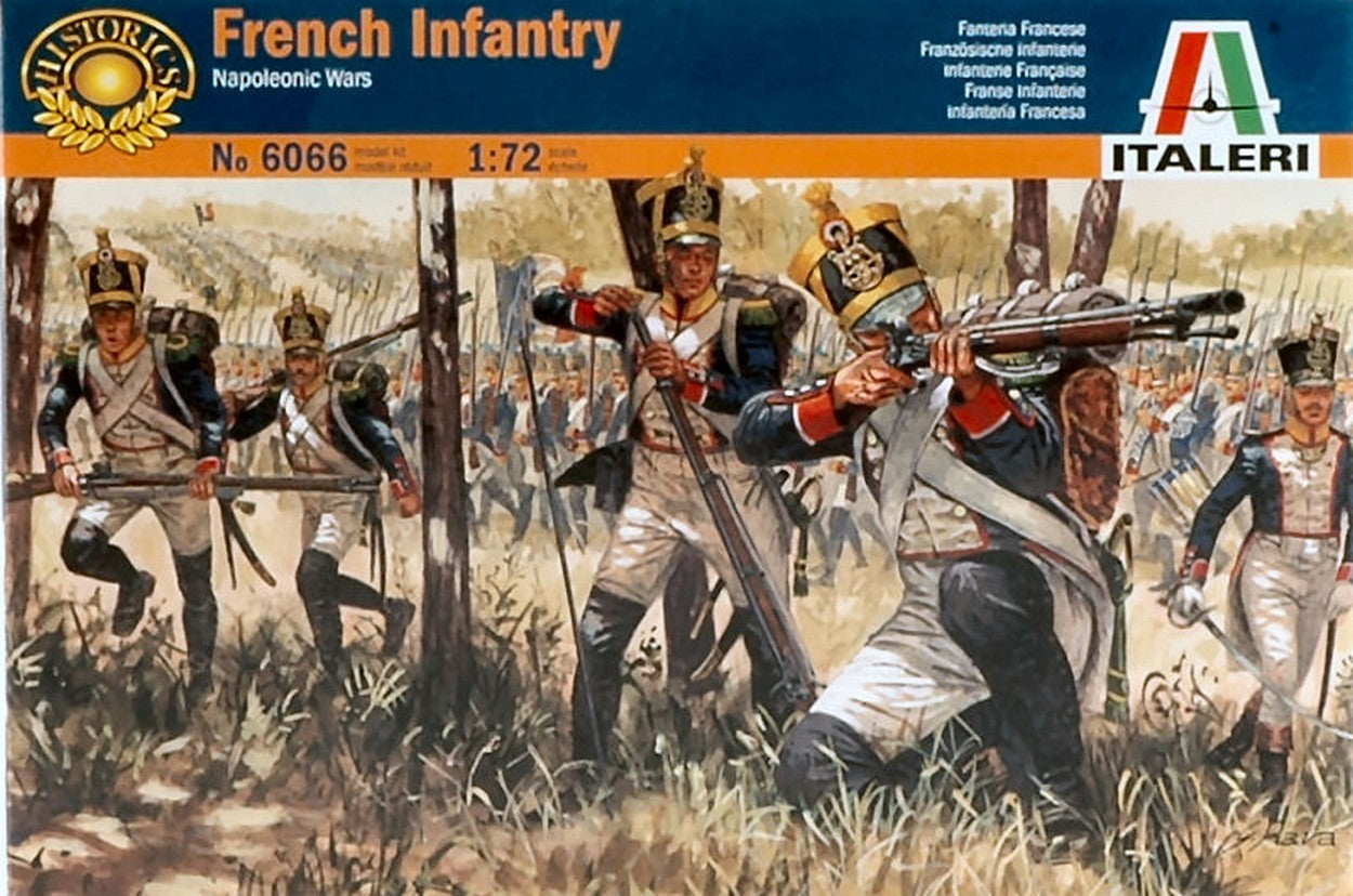 KIT DA MONTARE IN SCALA COMPATIBILE CON FRENCH INFANTRY NAPOLEONIC WARS KIT 1:72 ITALERI IT6066