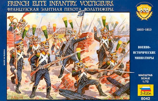 KIT DE MONTAGE À L'ÉCHELLE COMPATIBLE AVEC LES VOLTIGEURS FRANÇAIS ELITE INF.KIT 1:72 ZVEZDA Z8042