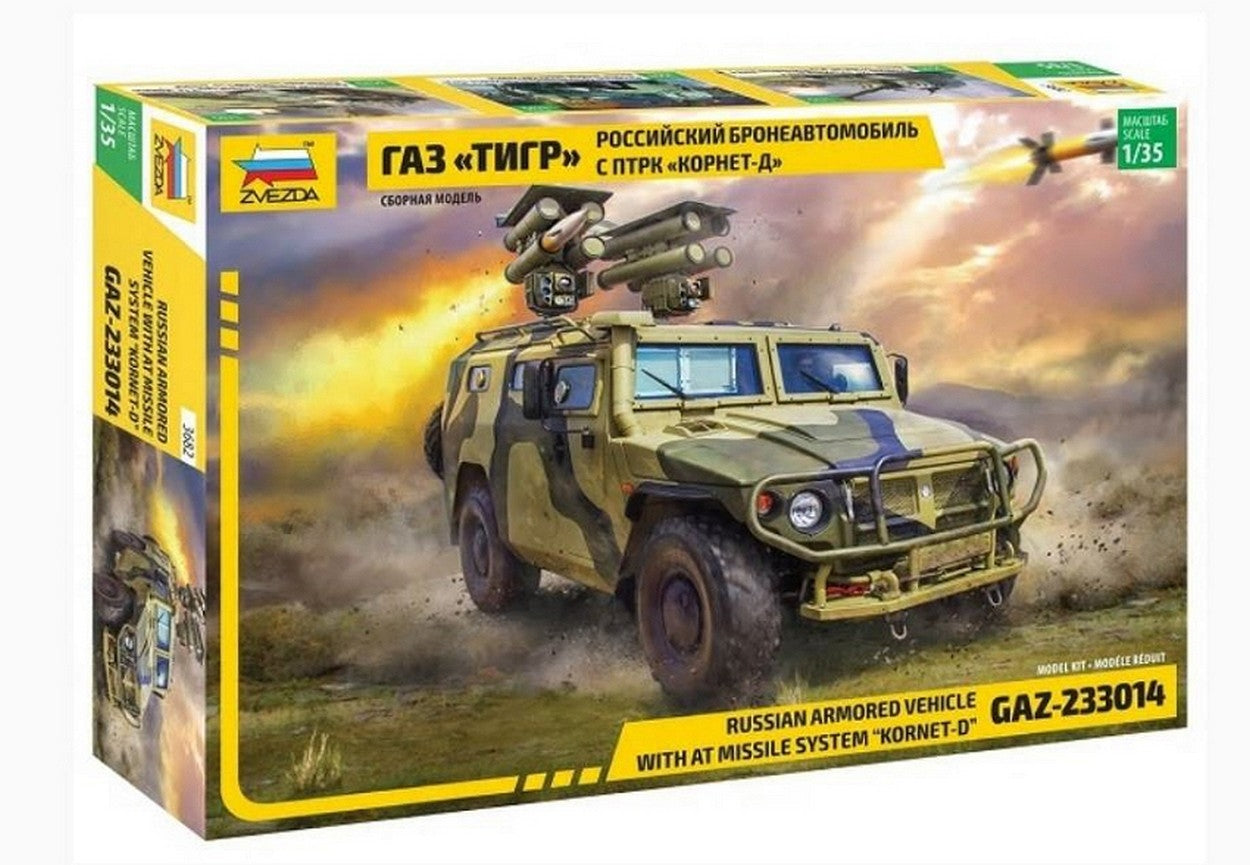KIT DE MONTAGE À L'ÉCHELLE COMPATIBLE AVEC LE KIT GAZ KORNET 1:35 ZVEZDA Z3682