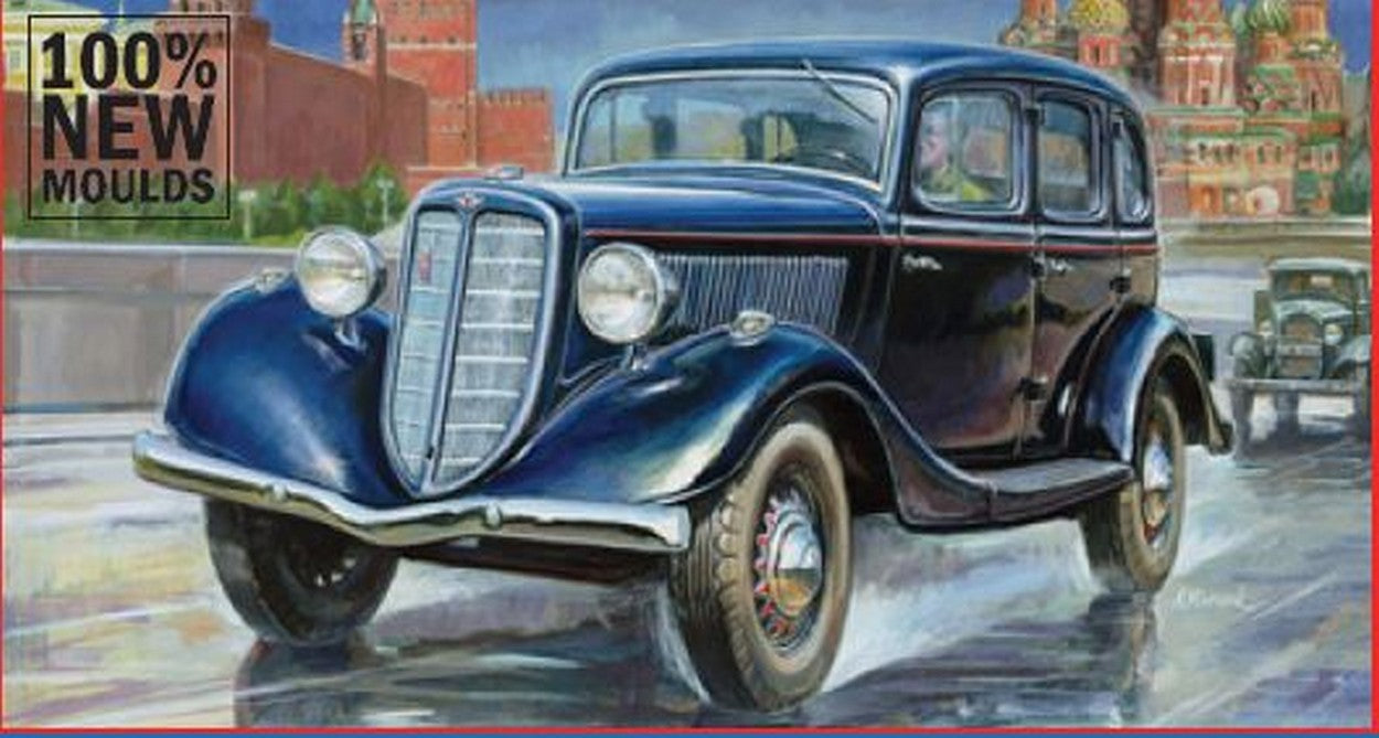 KIT DA MONTARE IN SCALA COMPATIBILE CON GAZ M1 SOVIET STAFF CAR KIT 1:35 ZVEZDA Z3634