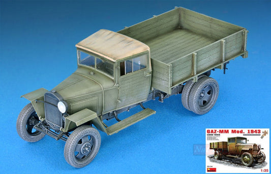 KIT DA MONTARE IN SCALA COMPATIBILE CON GAZ-MM MOD.1943 CARGO TRUCK KIT 1:35 MINIART MIN35134