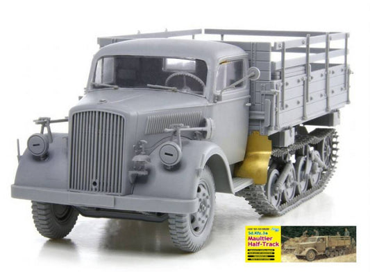 KIT DA MONTARE IN SCALA COMPATIBILE CON GERMAN HALF TRACK TRUCK MAULTIER KIT 1:35 DRAGON D6761