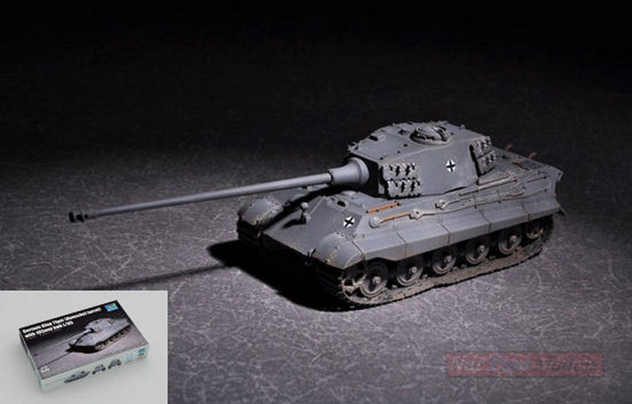 KIT DE MONTAGE À L'ÉCHELLE COMPATIBLE AVEC LE TIGRE ROI ALLEMAND (TOURELLE HENSCHEL) AVEC KIT 105 mm 1:72 TRUMPETER TP7160
