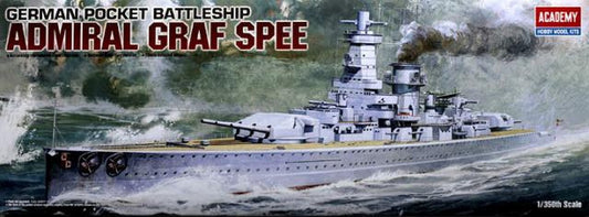 SCALE ASSEMBLY KIT COMPATIBLE WITH GERMAN POCKET BATTLESHIP ADMIRAL GRAF SPEE KIT 1:350 ACADEMY ACD14103