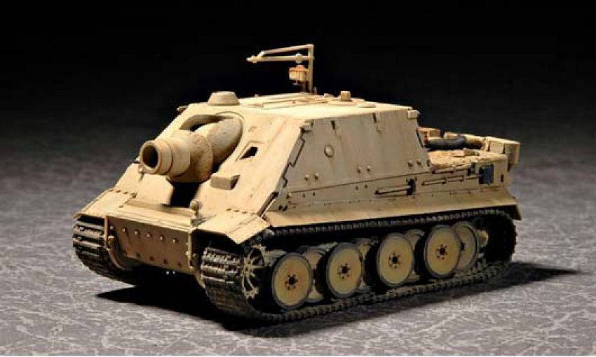 KIT DA MONTARE IN SCALA COMPATIBILE CON GERMAN STURMTIGER EARLY PRODUCTION KIT 1:72 TRUMPETER TP7274