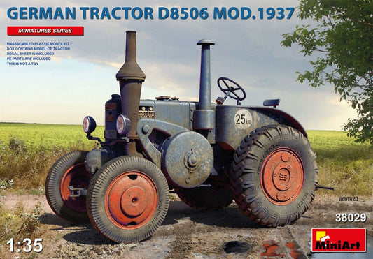 KIT DA MONTARE IN SCALA COMPATIBILE CON GERMAN TRACTOR D8506 MOD.1937 KIT 1:35 MINIART MIN38029