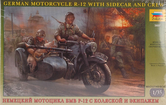 KIT DA MONTARE IN SCALA COMPATIBILE CON GERMAN WWII SIDECAR W/CREW KIT 1:35 ZVEZDA Z3607