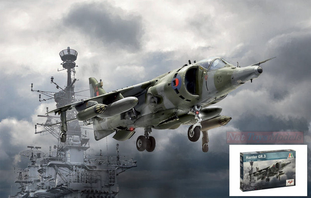 KIT DA MONTARE IN SCALA COMPATIBILE CON HARRIER GR.3 KIT 1:72 ITALERI IT1401