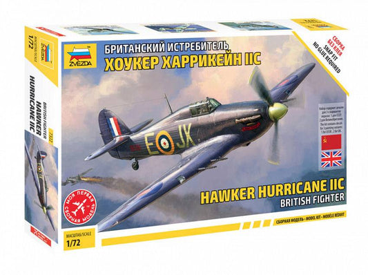KIT DE MONTAGE À L'ÉCHELLE COMPATIBLE AVEC LE KIT HAWKER HURRICANE Mk II C 1:72 ZVEZDA Z7322