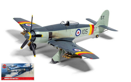 SCALE ASSEMBLY KIT COMPATIBLE WITH HAWKER SEA FURY FB.11 KIT 1:48 AIRFIX A06105A