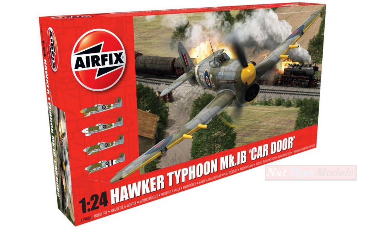 KIT DA MONTARE IN SCALA COMPATIBILE CON HAWKER TYPHOON Mk.1B CAR DOOR KIT 1:24 AIRFIX AX19003