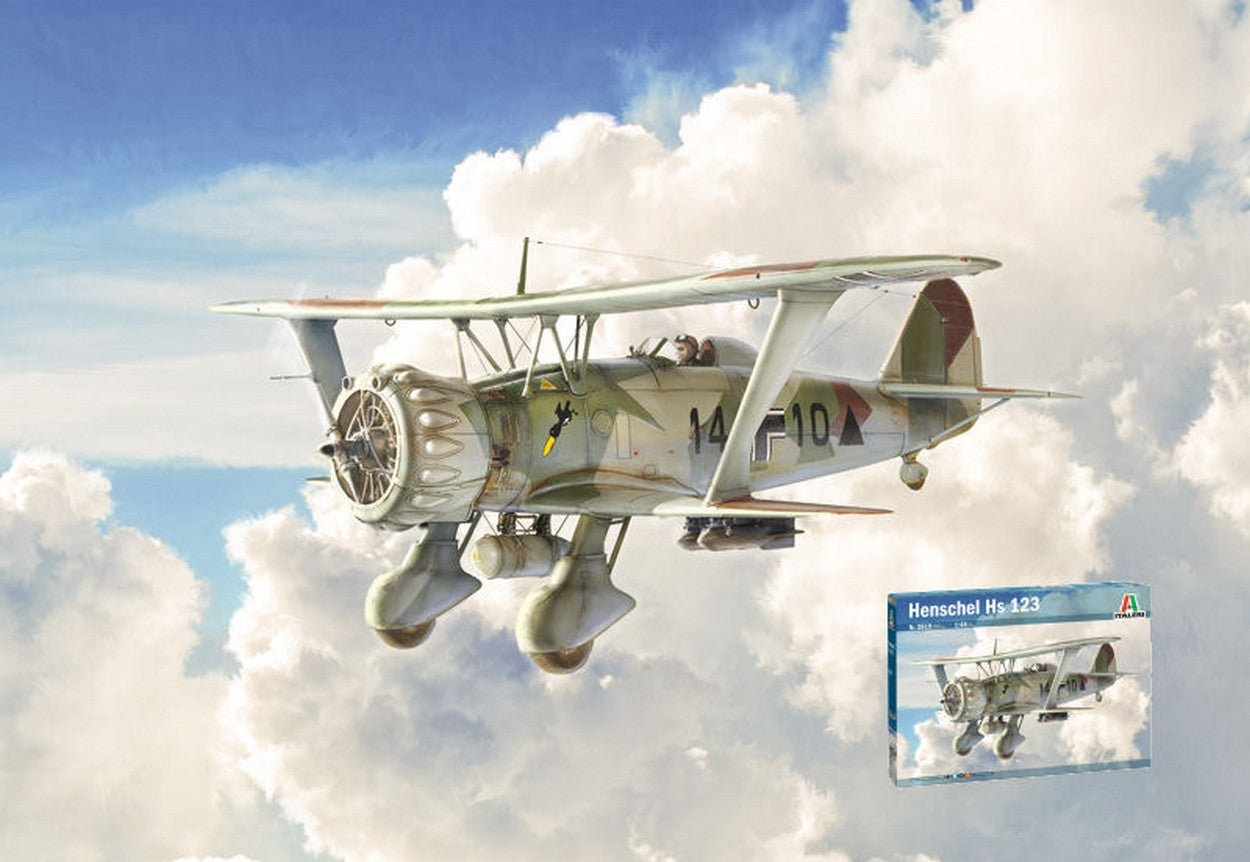 KIT À ASSEMBLER À L'ÉCHELLE COMPATIBLE AVEC HENSCHEL HS 123 KIT 1:48 ITALERI IT2819