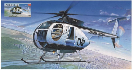 SCALE ASSEMBLY KIT COMPATIBLE WITH HUGHES 500D POLICE HELICOPTER KIT 1:48 ACADEMY ACD12249