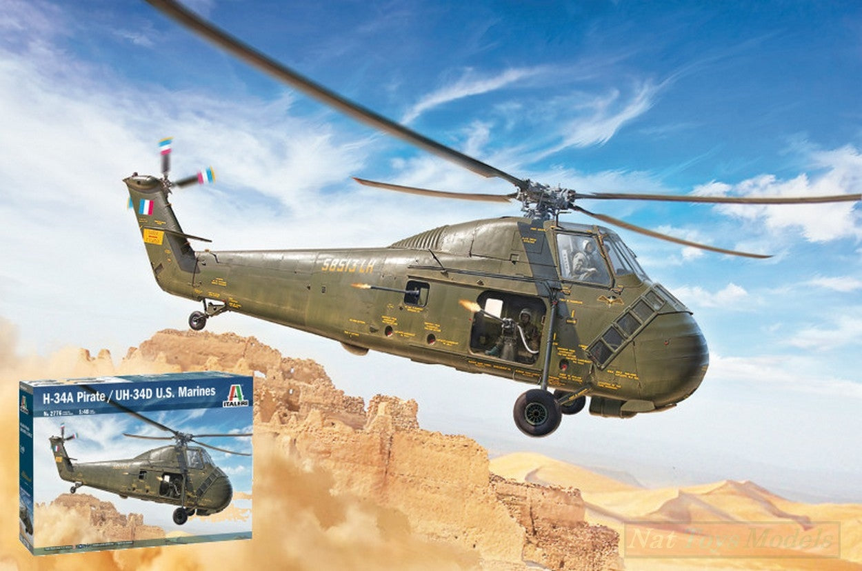 KIT DA MONTARE IN SCALA COMPATIBILE CON HUS-1 SEA HORSE/UH-34 D KIT 1:43 ITALERI IT2776