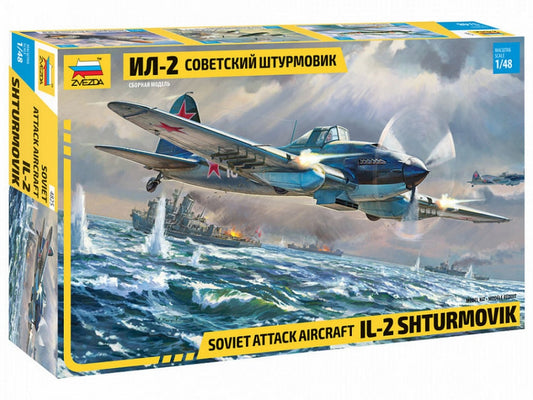 KIT DE MONTAGE À L'ÉCHELLE COMPATIBLE AVEC LE KIT IL-2 STORMOVIK 1:48 ZVEZDA Z4825