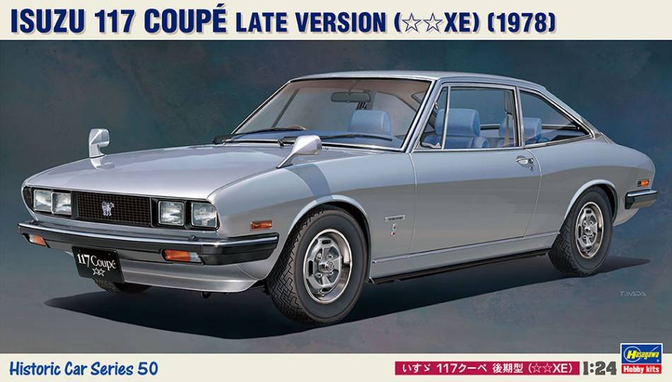 KIT DA MONTARE IN SCALA COMPATIBILE CON ISUZU 117 COUPE' LATE VERSION KIT 1:24 HASEGAWA HA21150