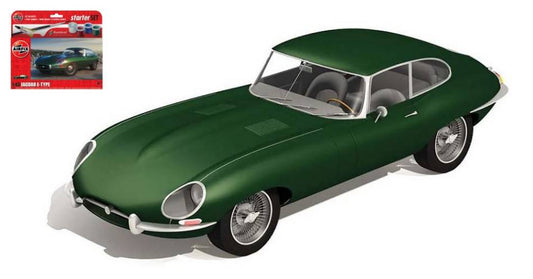 KIT DA MONTARE IN SCALA COMPATIBILE CON JAGUAR E-TYPE SMALL STARTER SET KIT 1:43 AIRFIX A55009